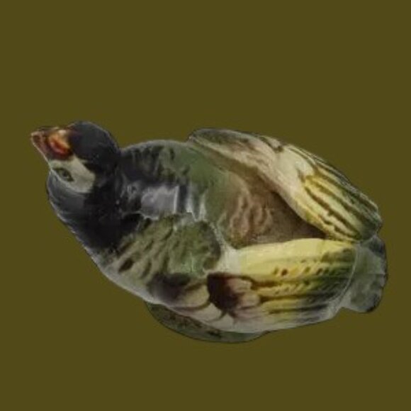 MCM Vintage Turkeys salt & pepper Set ceramic Tom & Hen Thanksgiving Grannycore - Picture 9 of 14